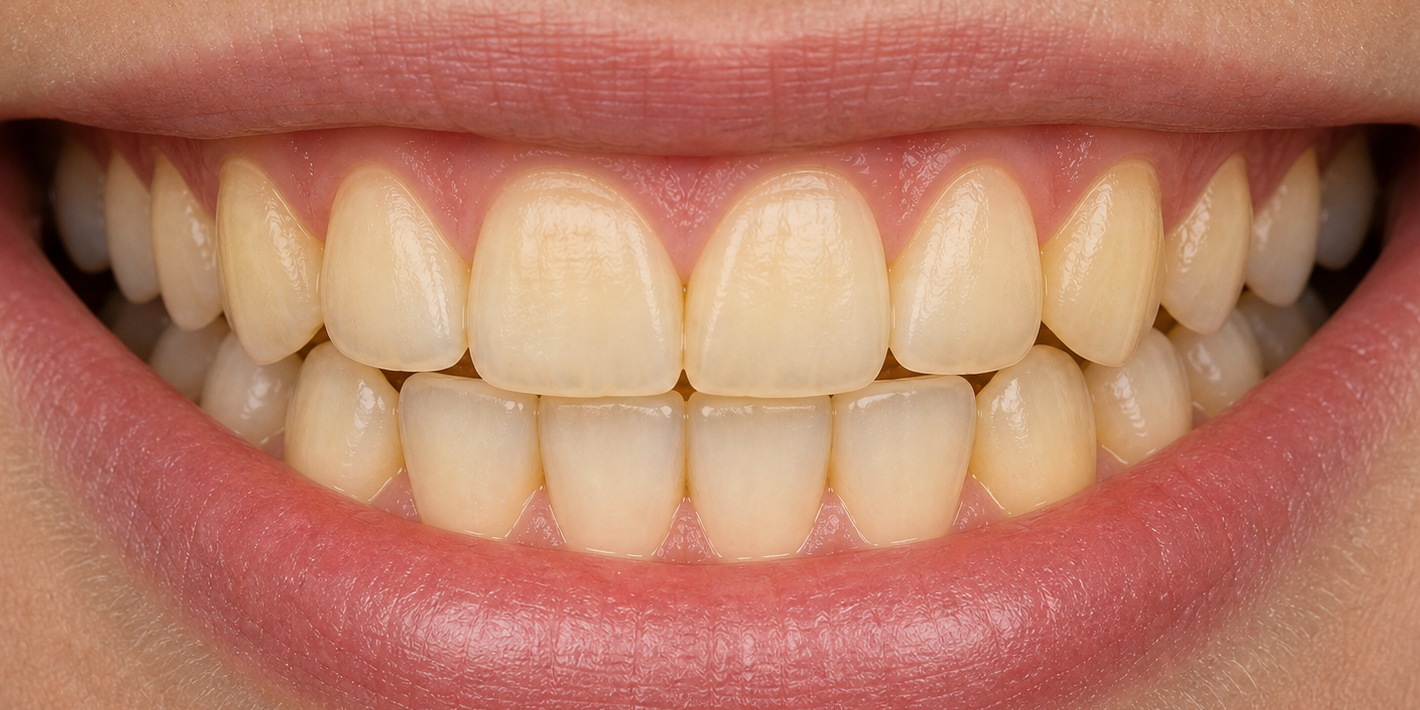 Zâmbet înainte de albirea dentară