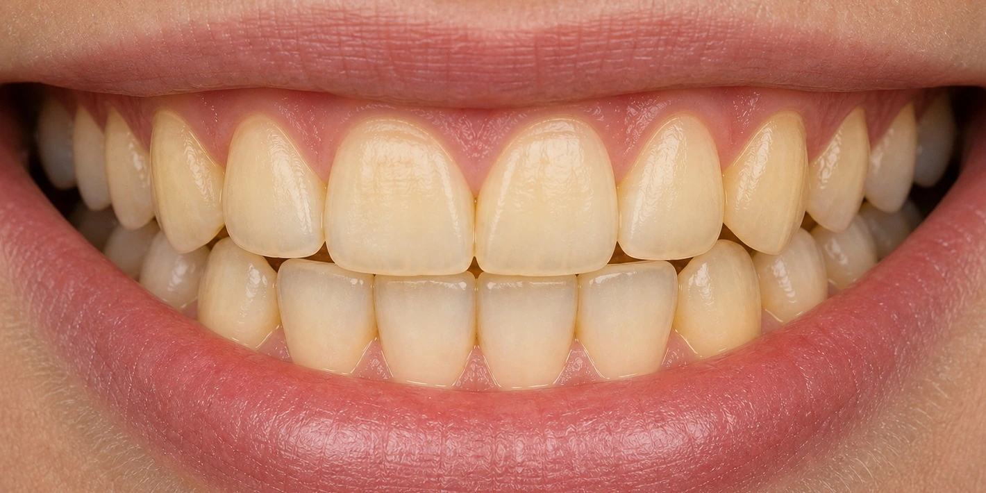 Zâmbet înainte de albirea dentară
